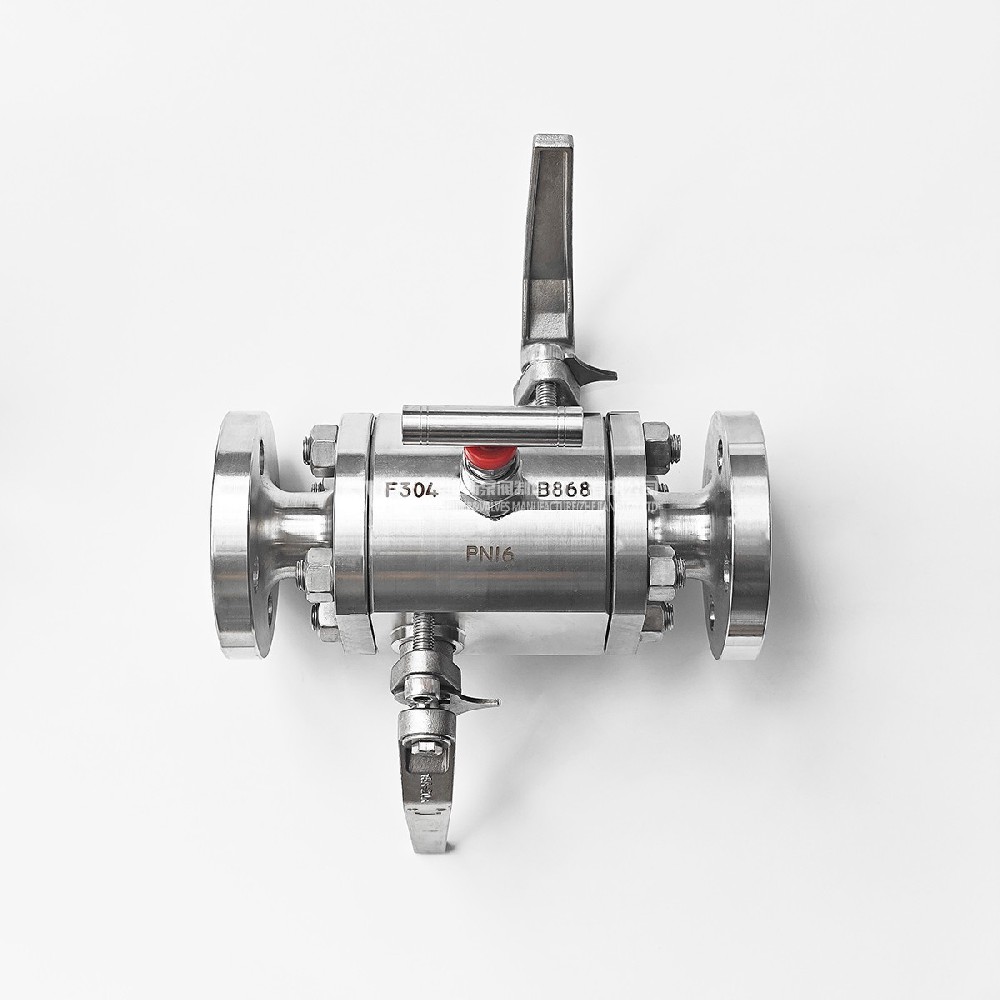 Stainless steel 304 double opening ball valve