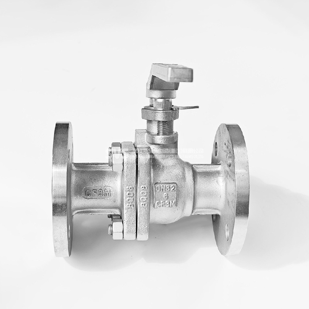 Stainless steel 316L straight flange ball valve