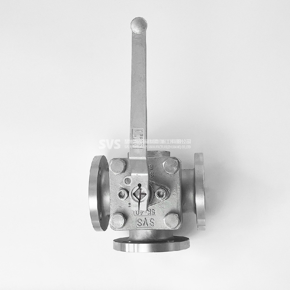 JIS stainless steel three-way ball valve