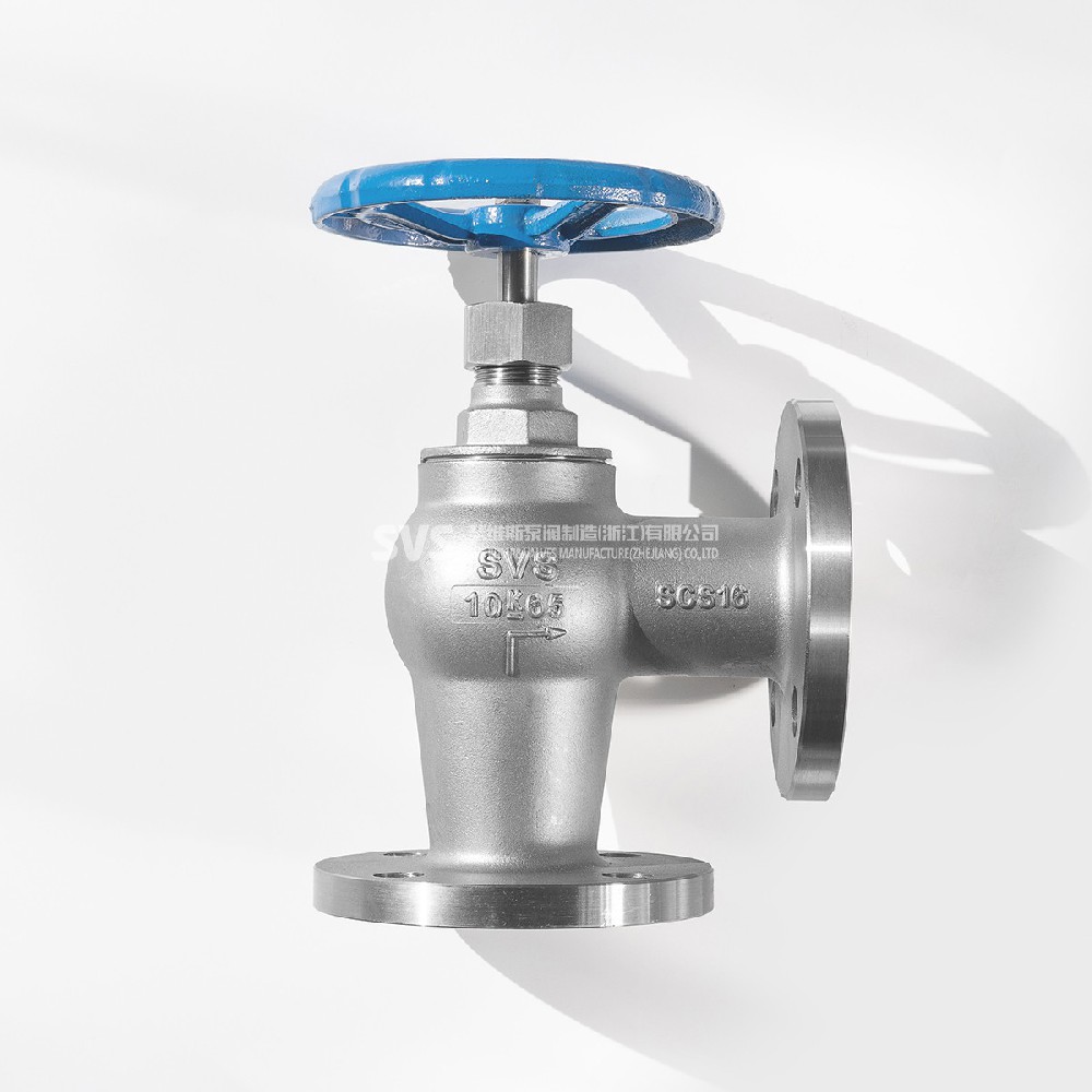 Stainless steel angle flange globe valve