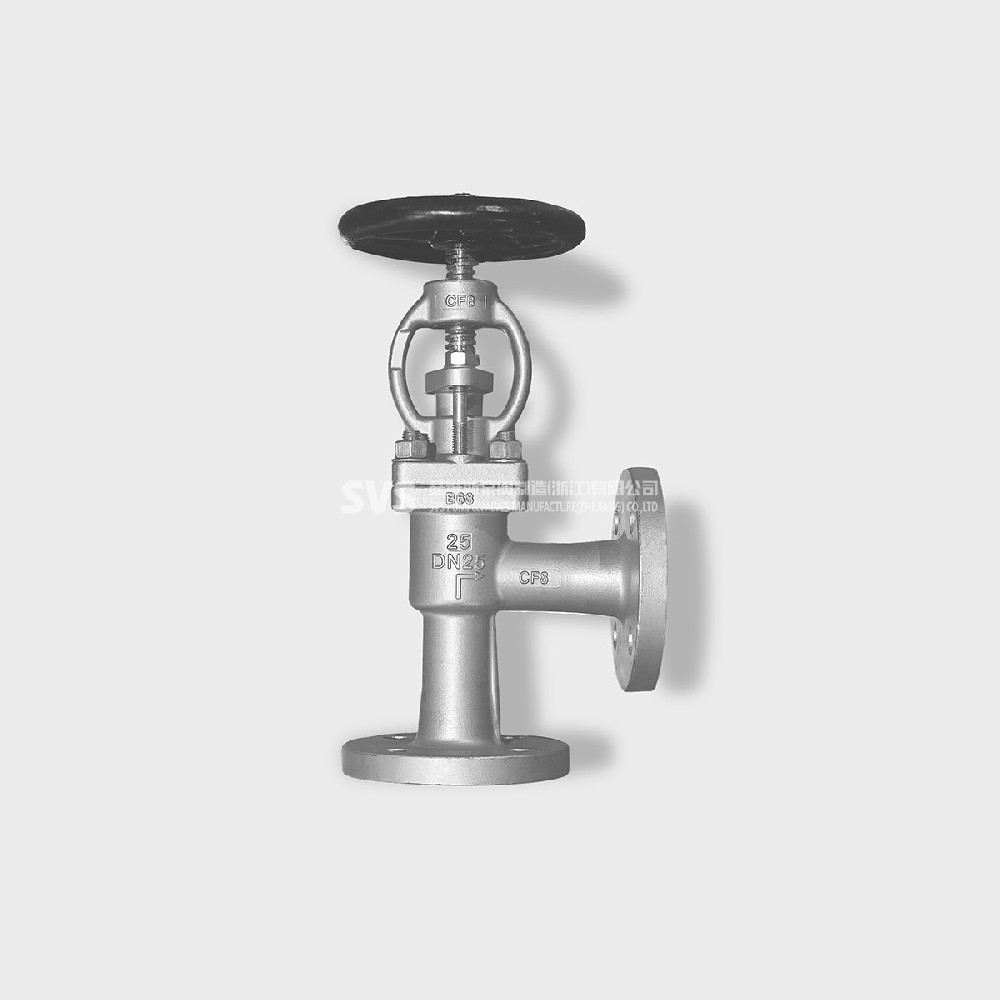 Stainless steel angle flange globe valve