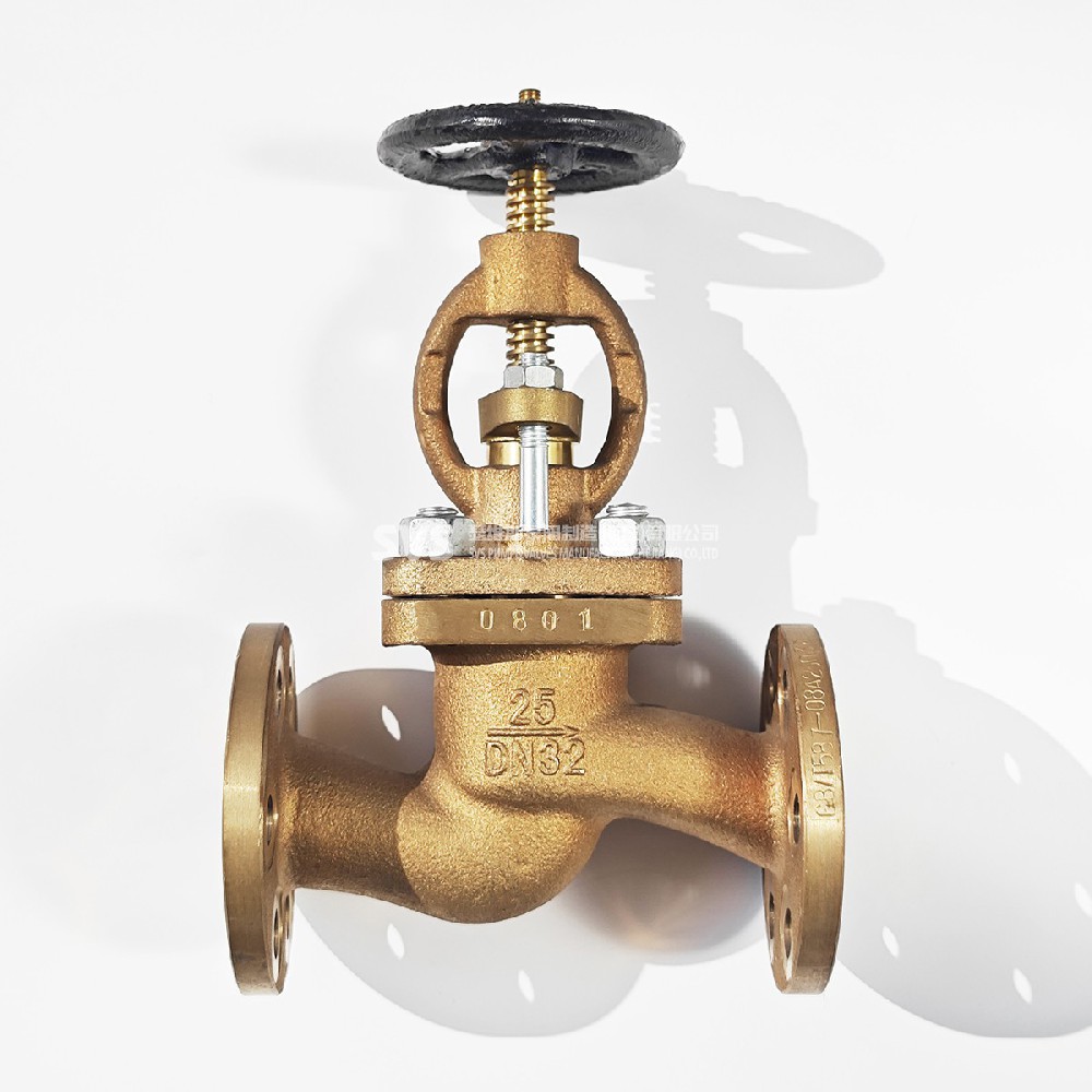 GB 587 bronze flange globe valve