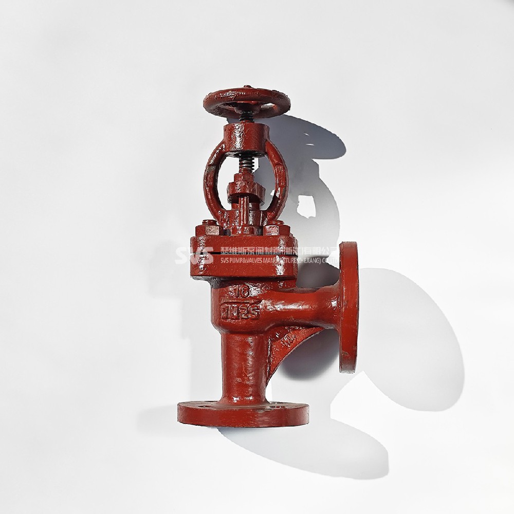 GB 590 cast iron angle globe valve