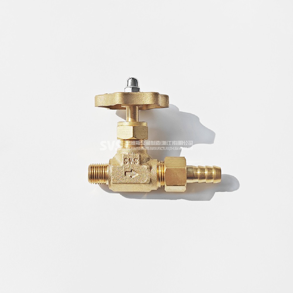 Bronze straight external thread quick connect globe valve