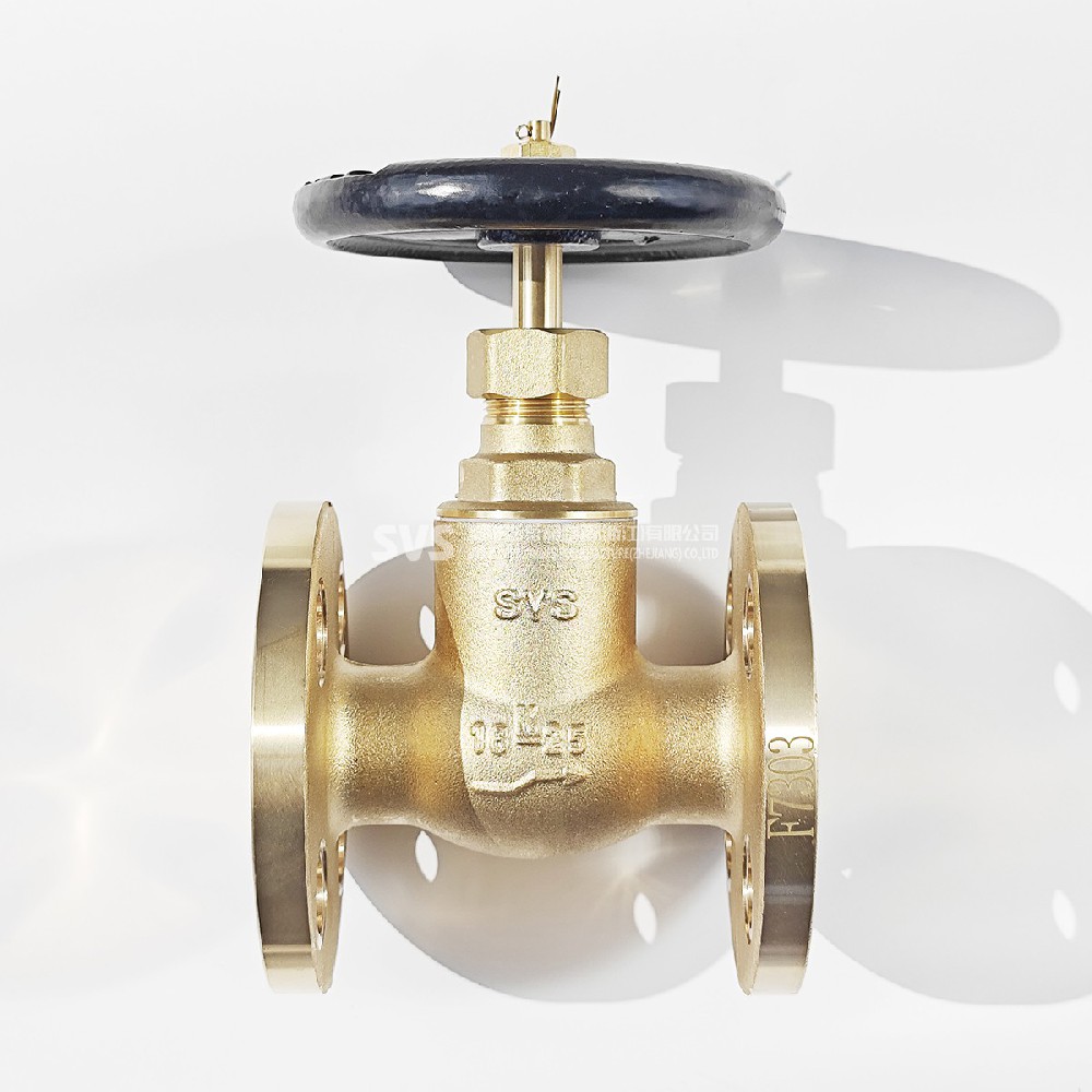 JIS F7303 bronze through flange globe valve