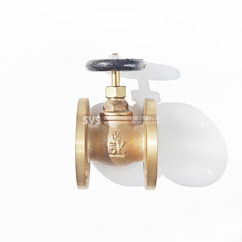 JIS bronze straight flange globe valve