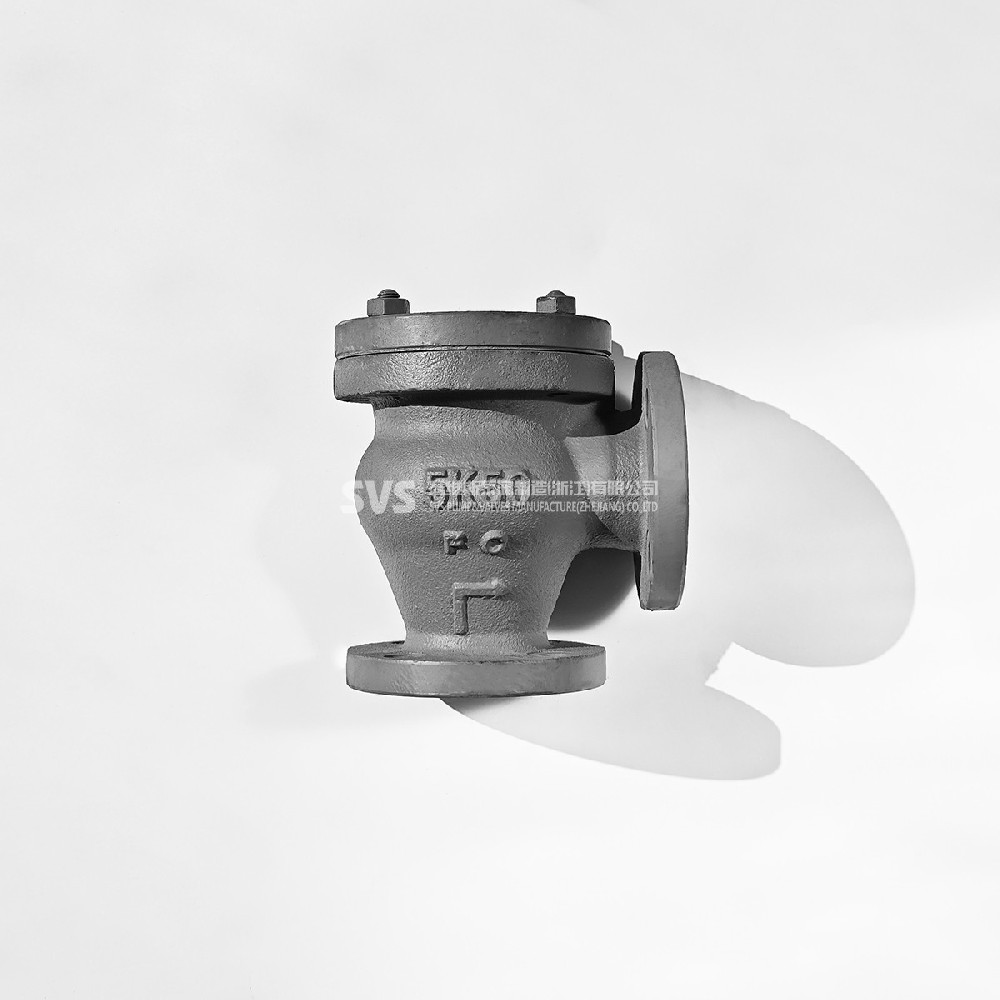 JIS cast iron lifting angle flange check valve