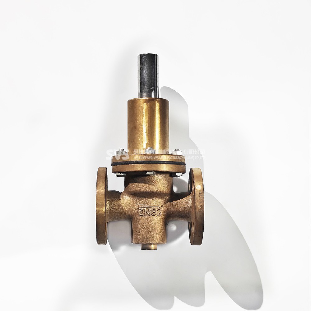 JIS standard bronze straight flange pressure reducing valve
